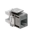 Cat 6A Snap-In Jack, T568 A&B 110 Termination, 8P8C, Quickport, Gray