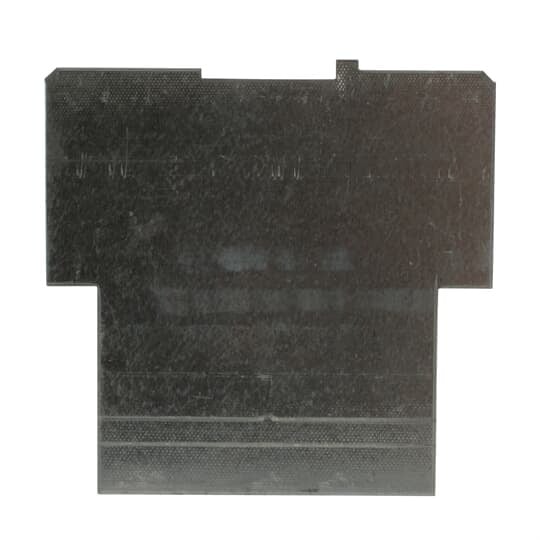 Two Gang Square Box Partition, 4-11/16 Inch Square x 1-1/2 Inches Deep, Pre-Galvanized Steel, For 2-1/8 Inch Deep Box with Square-Cut Tile Wall Two-Device 1-1/4 Inch, 1-1/2 Inch, and 2 Inch Covers