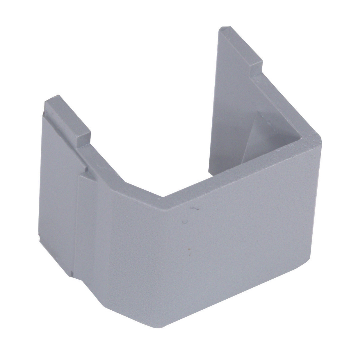 Snap-Fit, Keystone, Blank, Gray, 10 Pack