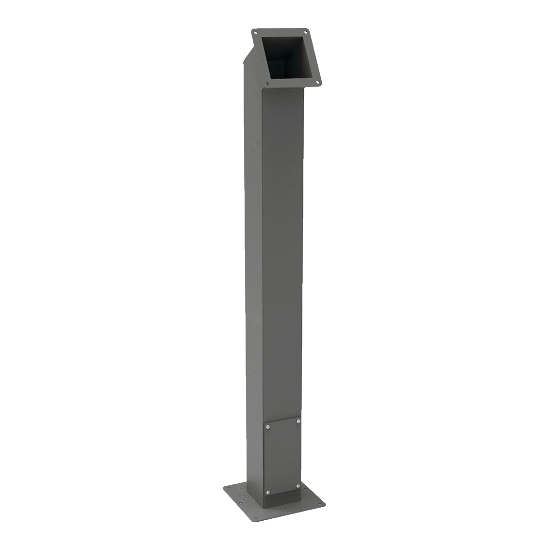 Pedestal System Angled Column, 41.00x6.00x6.00, Gray, Mild Steel