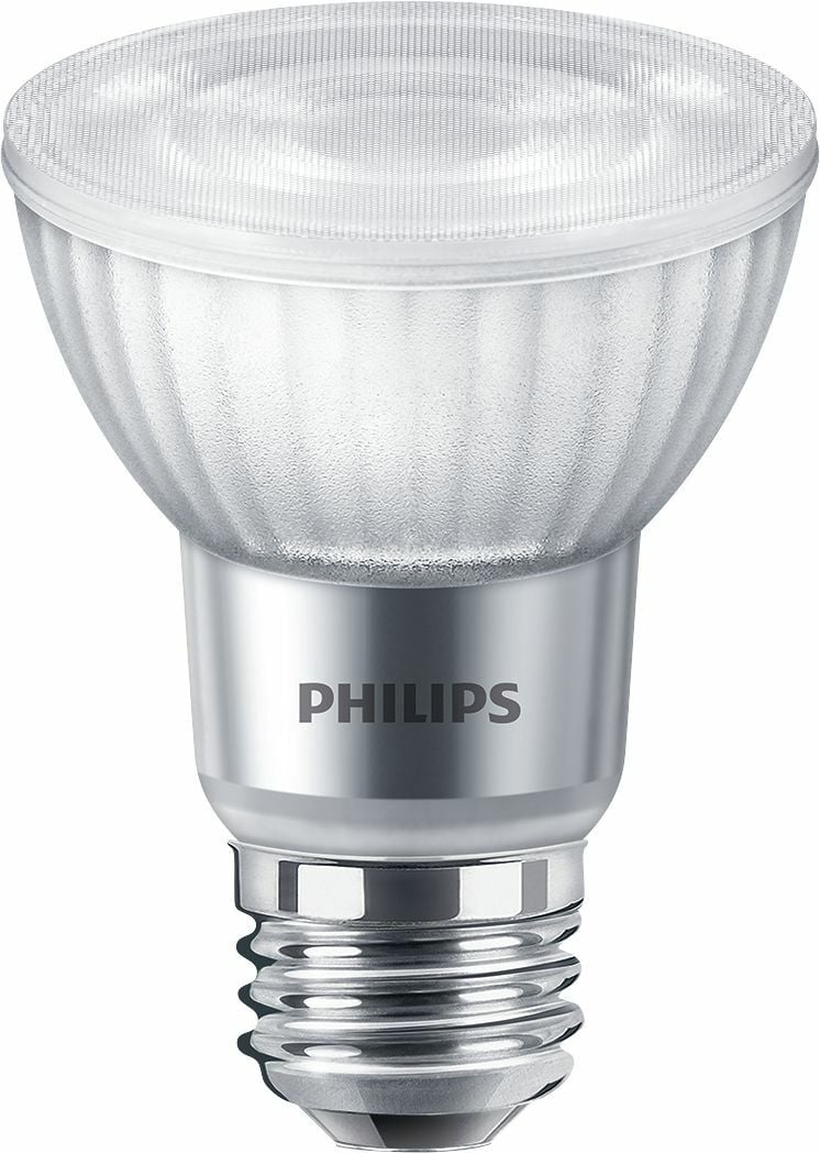 The optimal LED accent light with a seamless look. Philips is driving the switch to energy-efficient solutions. Upgrade your track and accent lights with our small diameter reflectors for instant energy savings and unbeatable quality. Available in both Glass and Plastic casings,  Philips LED Par20s are the ideal replacement for halogen. Up to 80% energy saving compared with halogen lamps and lower maintenance costs;Easy to replace/retro-fit. Broad compatibility with transformers;Perfect fit in most current Halogen fixtures