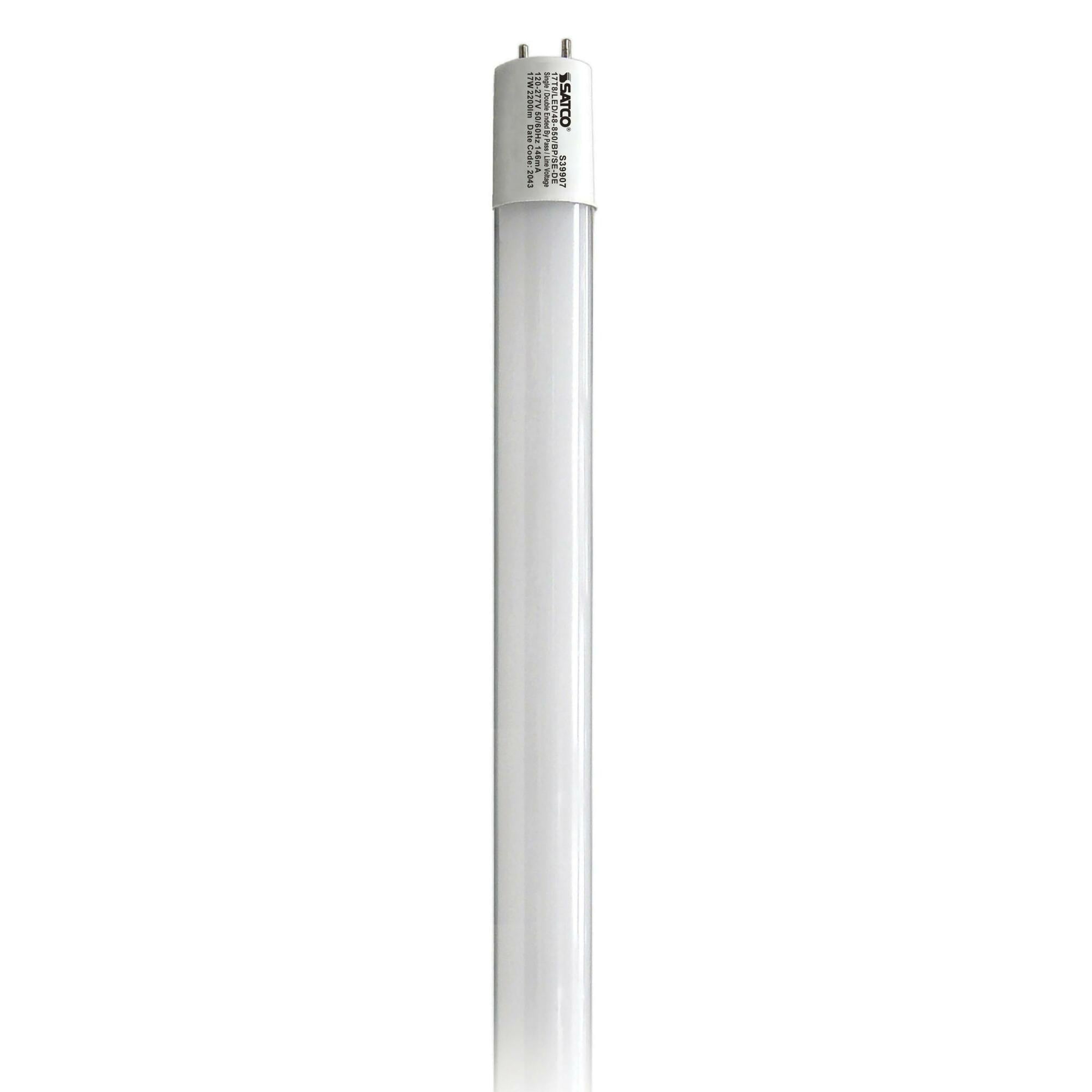 17W T8 LED - 4 ft. - 5000K - G13 Base - 50000 Hours - 2200L - Type B - BBP - 1 or 2 Ended Wiring