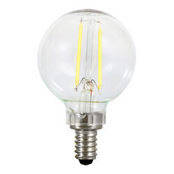 LED Natural? TruWave? G16.5, 5.5W, Dimmable, 90CRI, 500 Lumen, 5000K, 15000 Life, Candelabra Base, Clear Finish