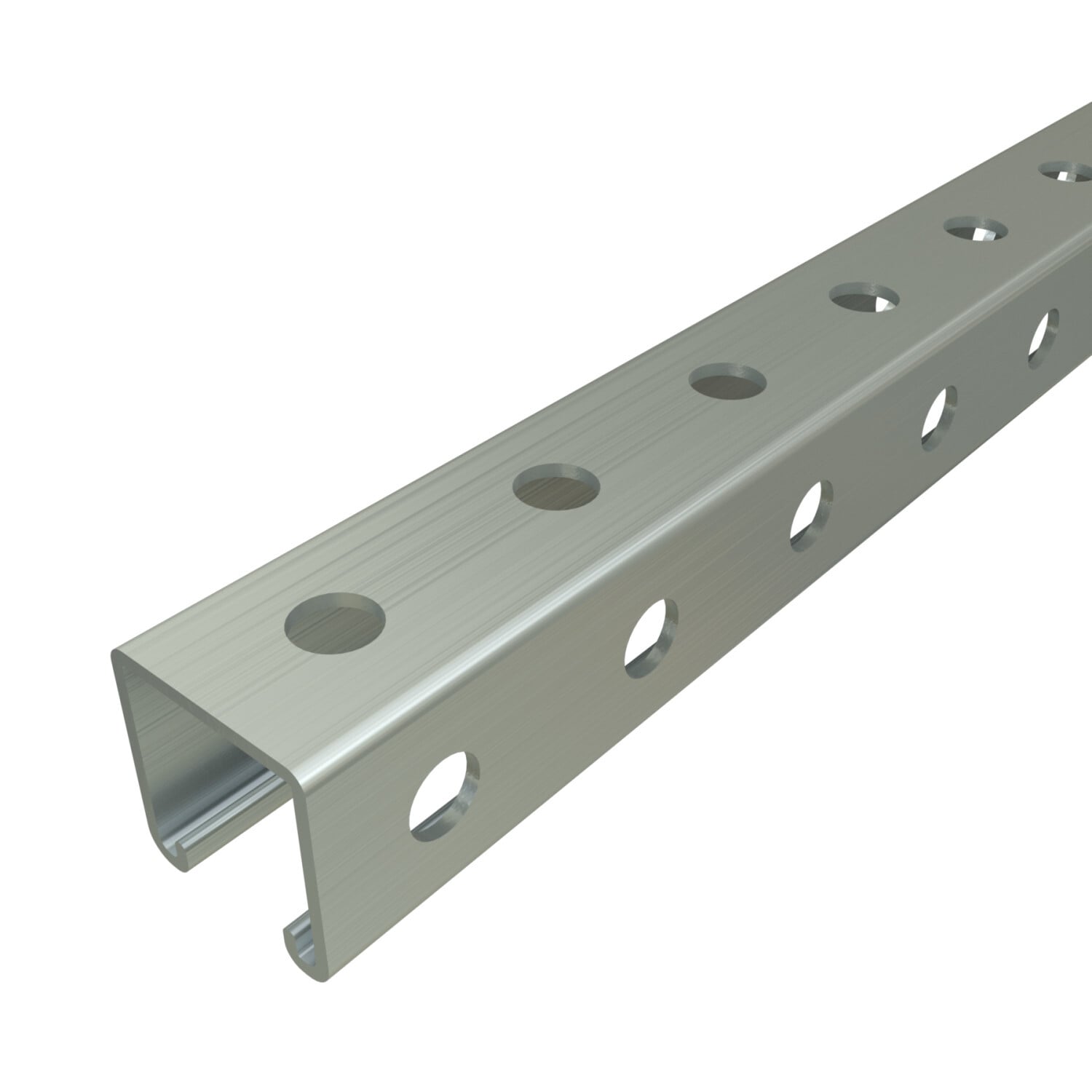 UNISTRUT CHANNEL, 12ga, 1-5/8"x 1-5/8", H3-HOLES, HG