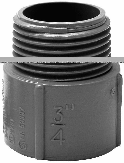 TA35 3 1/2" PVC TERMINAL ADPT KRALOY