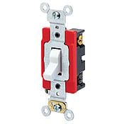 1222-2E Self-Grounding AC Quiet Toggle Switch, 120/277 V AC, 20 A, 800 W, 1000 VA Power Rating