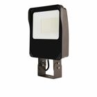 LSF Floodlight, CCT Selectable 3000K-4000K-5000K, 70 CRI, 120-347V, 50-60 Hz, Selectable Lumens 1700-2500-3500-4000 / 11-15-22-25W, Selectable Dusk-to-Dawn Button-type photocontrol, Yoke