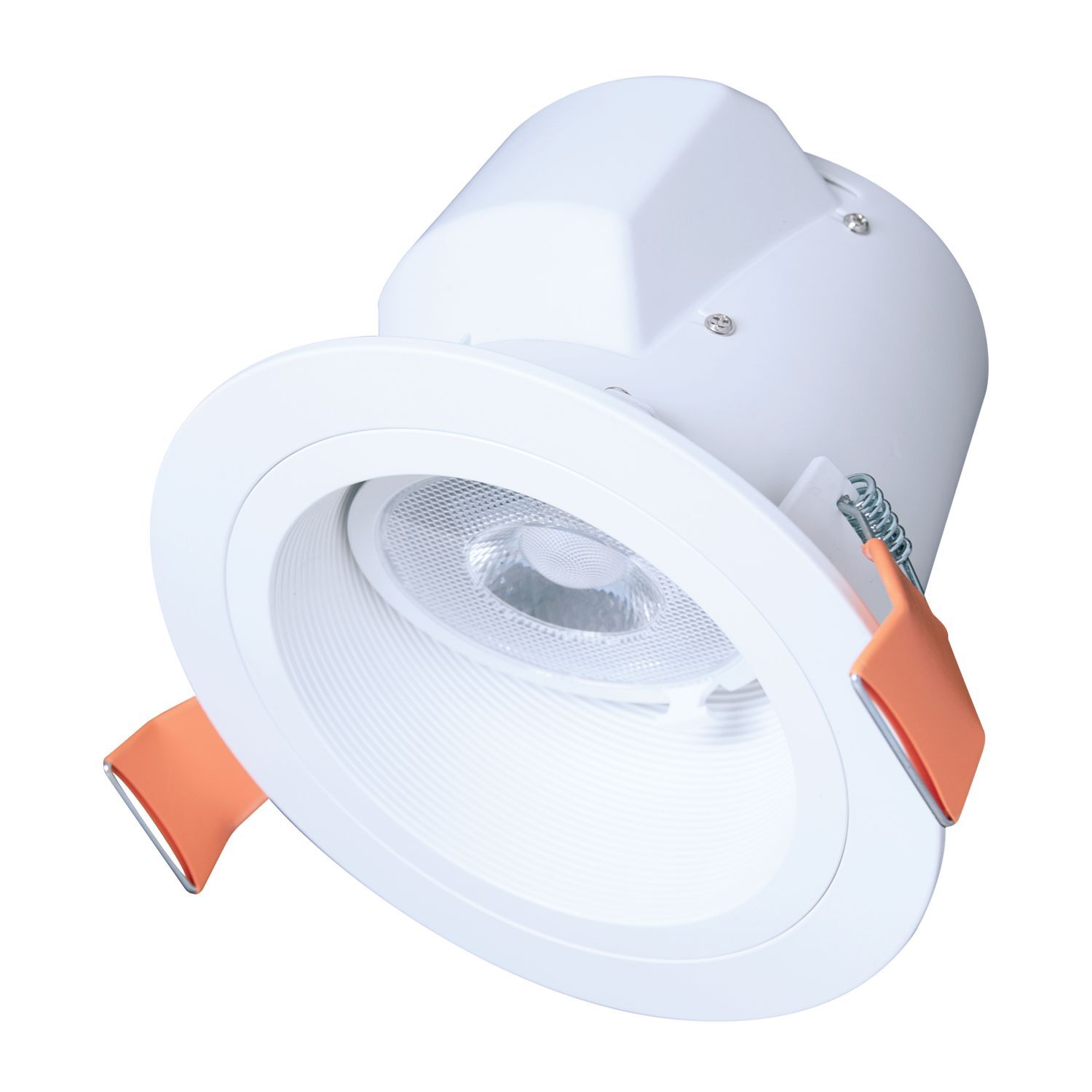 6-inch RL Slope Ceiling direct mount module, 1500 lumen series, 90 CRI min, 5-color selectable CCT, 120V, Matte white baffle, Direct mount