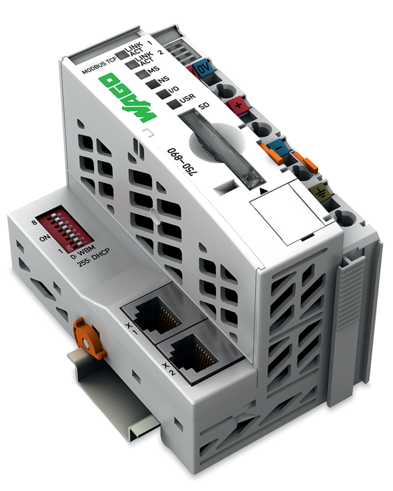 Controller Modbus TCP; 4th generation; 2 x ETHERNET, SD Card Slot