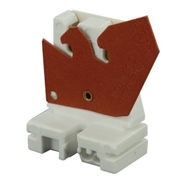 Fluorescent Lampholder, Mounting Base Slot