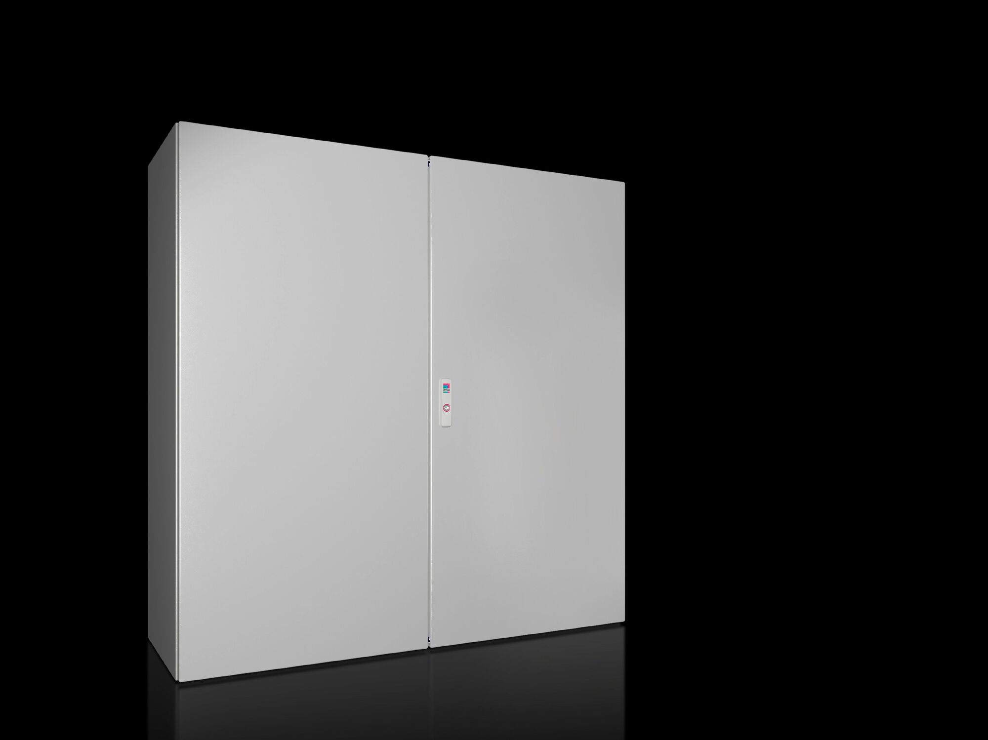 AX Compact enclosure, WHD: 1200x1200x400 mm, carbon steel, with mounting plate, two-door, with 3-point lock system