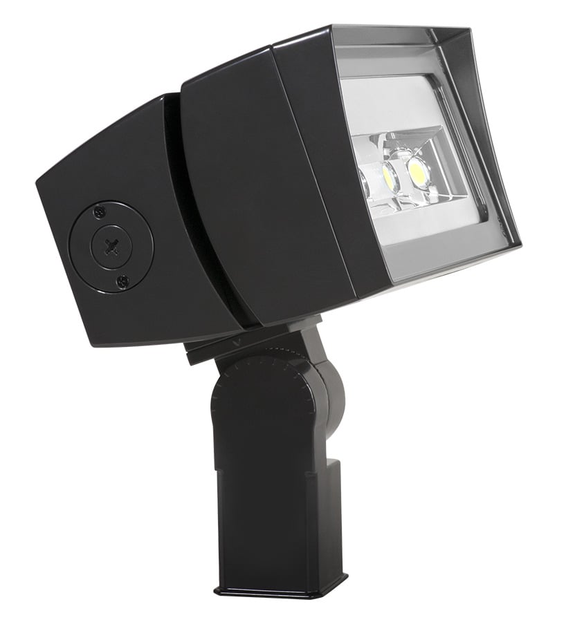 Future Flood, 120W,7Hx6V, 5000k, LED, 120-277V, Dimmable Slipfitter, Bronze