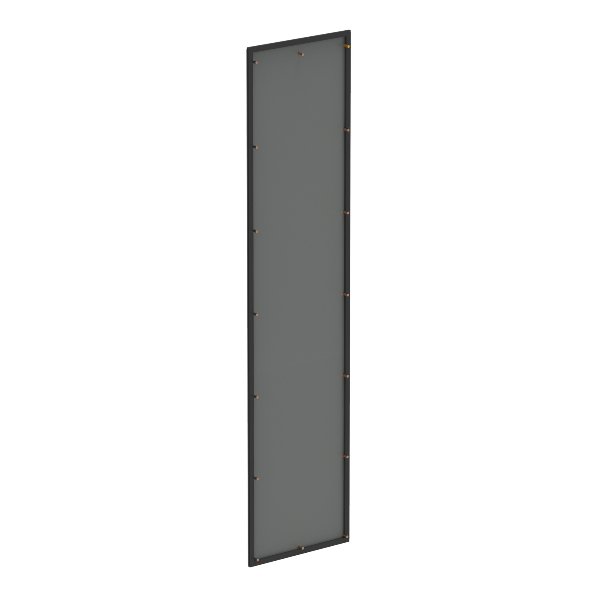 Universal Free-Stand Flat End Plate, 72.13x18.11, Gray, Steel