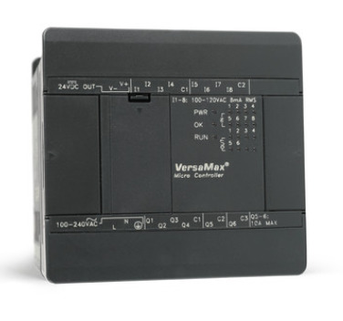 VersaMax Micro Qty of 24, 14 point expansion.  (8) 120VAC In, (6) 120VAC Out, 120/240 VAC Power Supply (includes IC200CBL501)