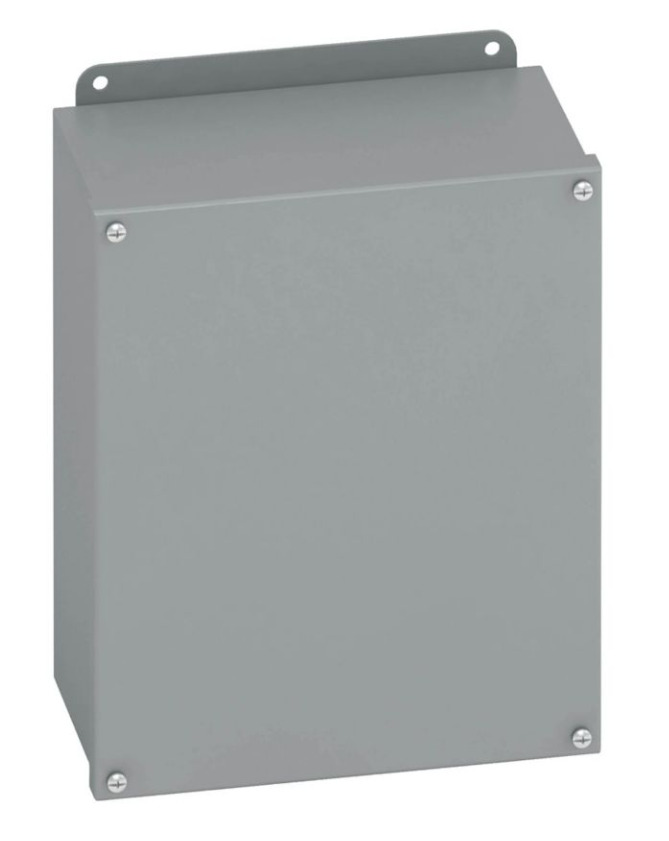 1086-12SC Premier JIC Panel Enclosure, 8 in W x 6 in D x 10 in H, NEMA 12/IP65 NEMA Rating, Carbon Steel