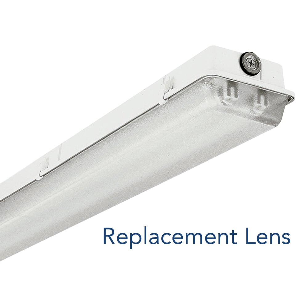 2-1/4-inch deep high impact acrylic (50 DR) replacement lens for 48-inch fixture.