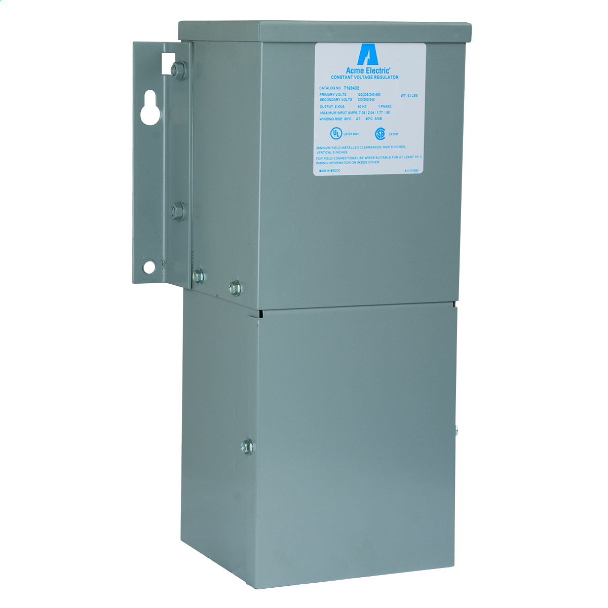 Power Conditioning - Hardwired Models, 95-132 X 166-228 X 192-264 X 384-528 - 120/208/240V, 5kVA