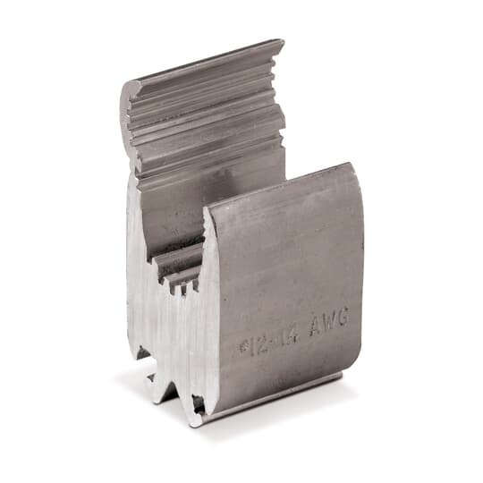 Aluminum Wide Range H-Type Compression Connector Main: 4/0 - 3/0 ACSR, 4/0 - 3/0 Str., Tap: 8 - 10 Str., 6 - 10 Sol., Groove C: 12 - 14 Str., 12 - 14 Sol.  1-1/2 inch