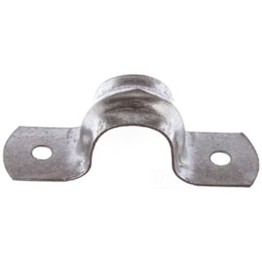 3-1/2 Inch, Steel Two Hole Strap-Zinc Plated, For Use with Rigid/IMC Conduit