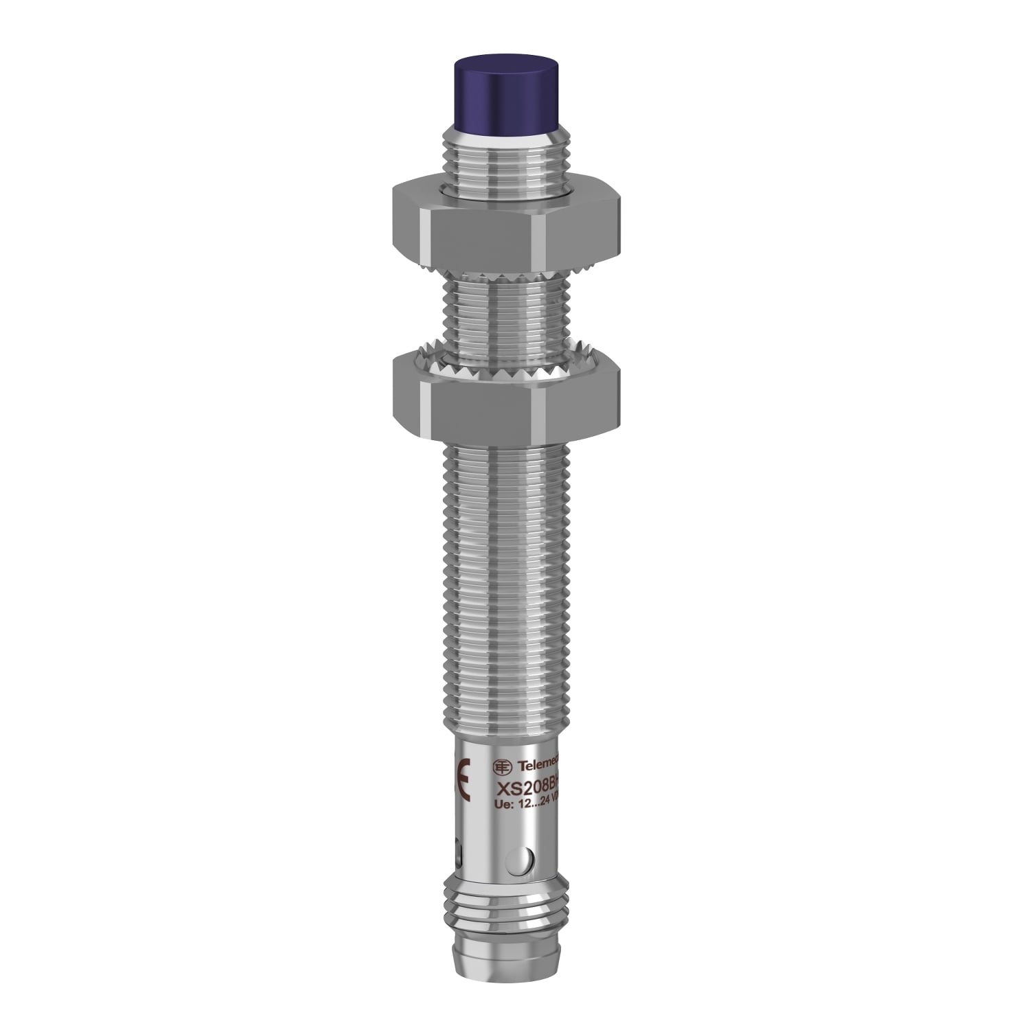 inductive sensor XS2 M8, L53mm, brass, Sn2.5mm, 12..24VDC, M8