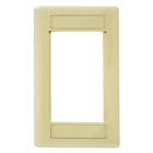 Phone/Data/Multimedia Component, INFINe Station Modular Plate Frame, 1-Gang, Electric Ivory