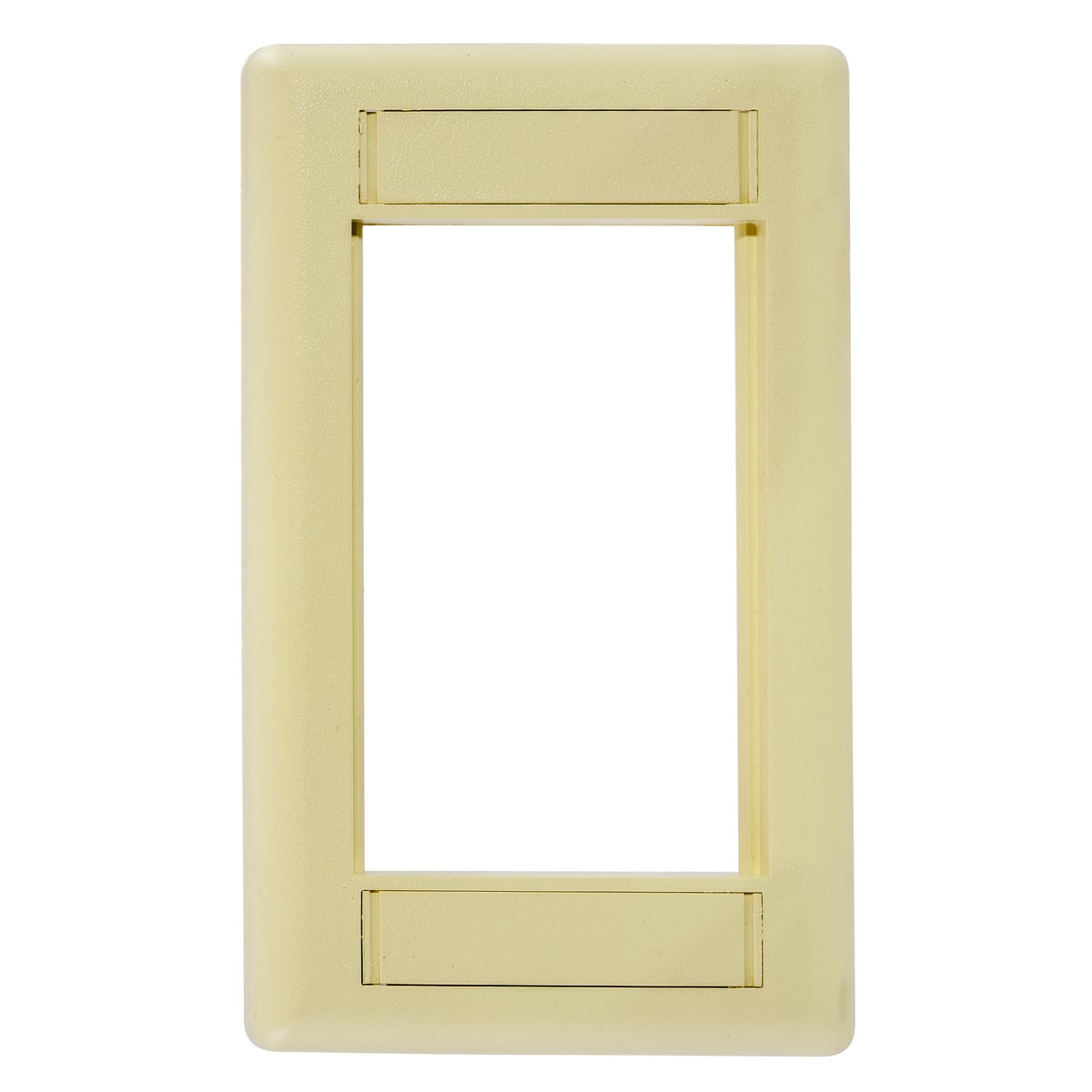Phone/Data/Multimedia Component, INFINe Station Modular Plate Frame, 1-Gang, Electric Ivory
