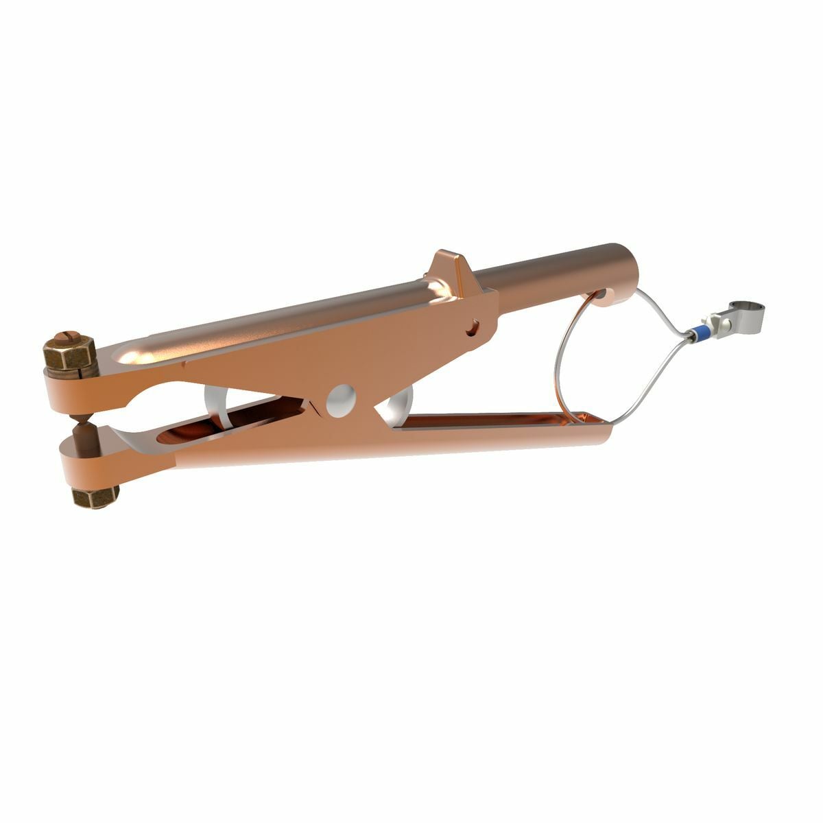 Beryllium Copper Grounding Connector, Heavy Duty, For Vehicle Grounding.