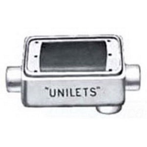 FS Device Box, 1-Gang, Feed-Thru, Type: FSCA, 3/4", Malleable Iron