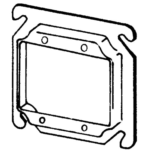 Features:Configuration Double Device, Standard:UL E18095, Material:Steel, Shape:Square, Size:4 X 4 X 0.5IN, Cubic Capacity:6CI