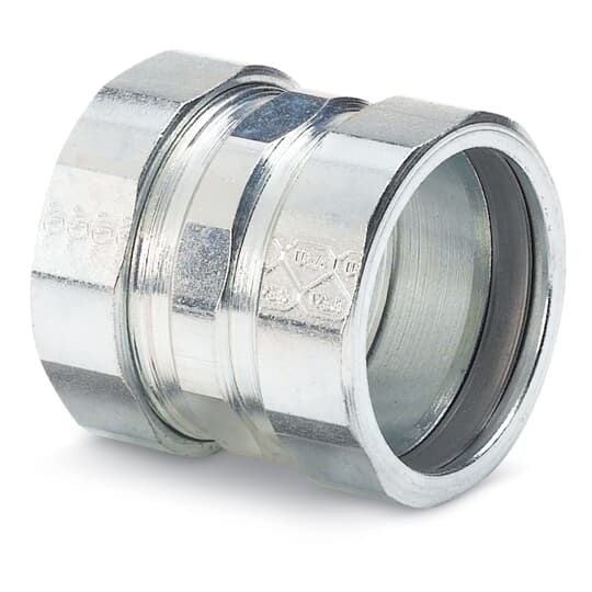 HK-403 Rigid/IMC Compression Coupling, 1 inch, Malleable Iron, Zinc-Plated