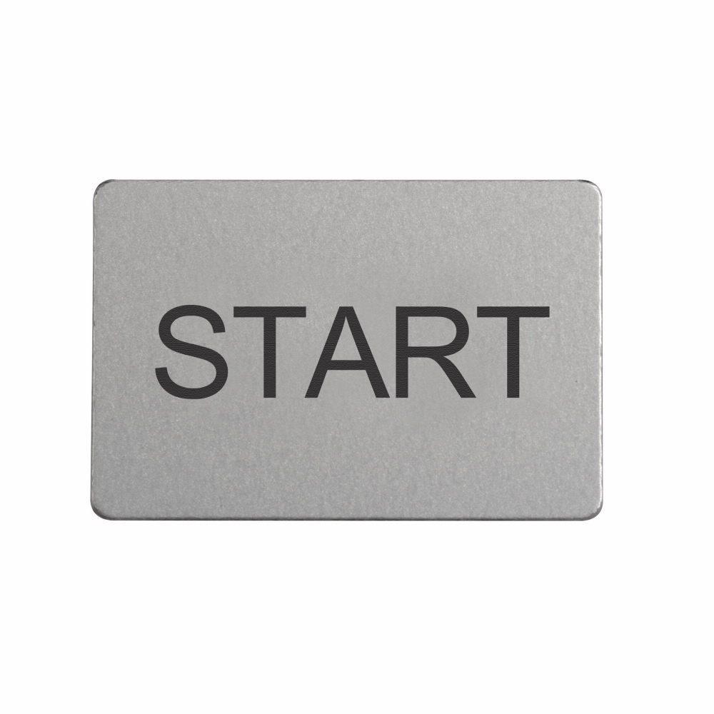 Eaton M22 pushbutton legend plate insert, M22 Modular Pushbutton Legend Plate Insert, 22.5 mm, Inscription: START/ GB1, IP66, NEMA 4X, 13