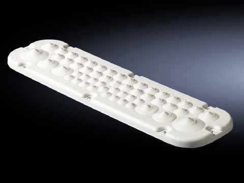 Plastic cable gland plates, with membranes