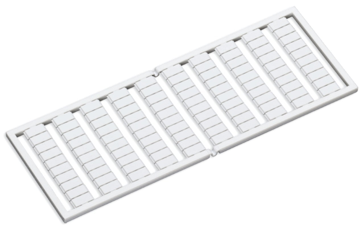WSB marking card; as card; MARKED; 11 ... 20 (10x); not stretchable; Vertical marking; snap-on type; white
