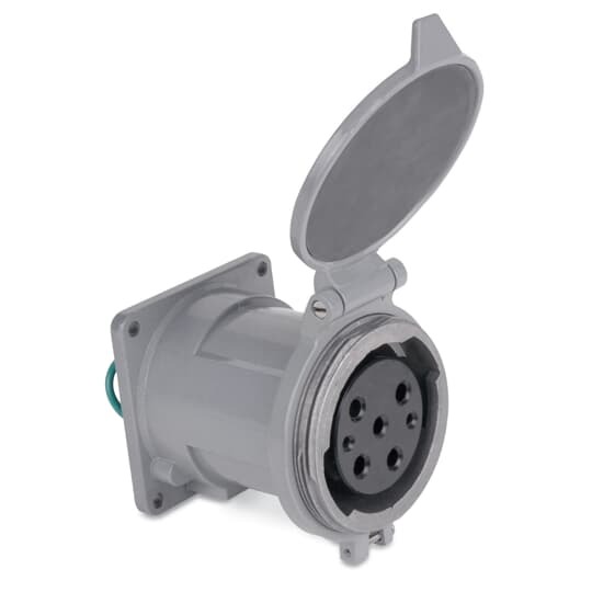 MaxGard Female Receptacle, 100 Amp, 3 Pole 4 Wire, 30 480V, 60Hz