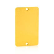Coverplate, Standard Single-Gang, Thermoplastic, Blank, Yellow