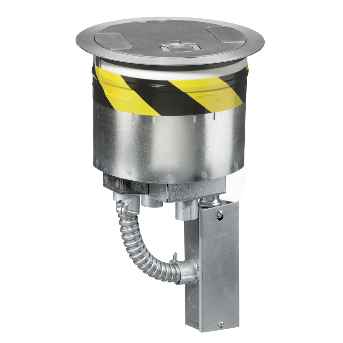 Fire Rated Poke Throughs, Recessed 8" Series, Kit, (1) S1R8PTFIT1, (2) S1R8SPZ, (1) S1R8JNC2, (1) S1R8CVRALU