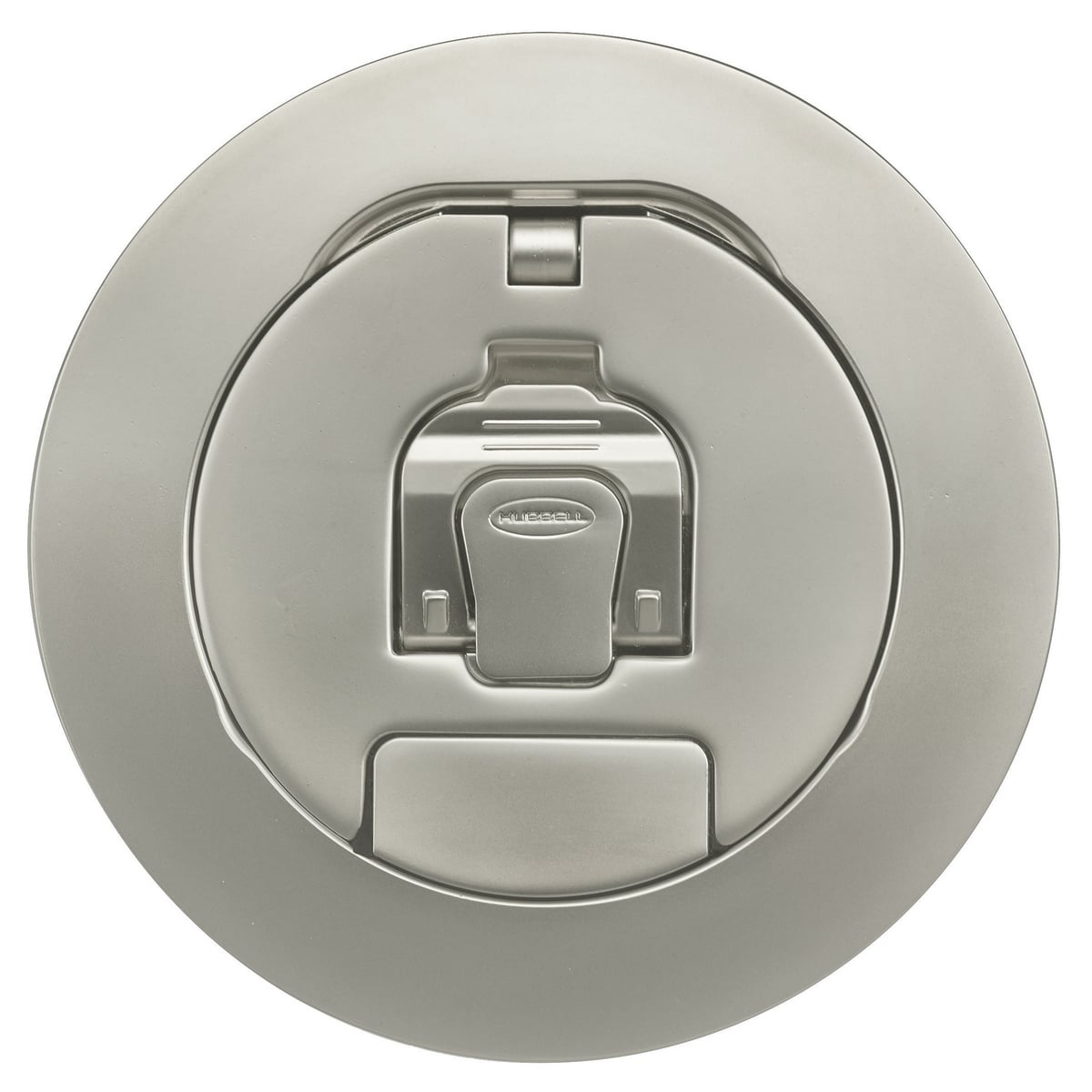 Raised Access or Wood Floorboxes, Recessed 4" Series, Cover Assembly, Nickel Plated Finish