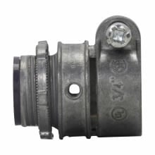Eaton Crouse-Hinds series squeeze type connector, FMC, Straight, Insulated, Zinc die cast, 2-1/2"