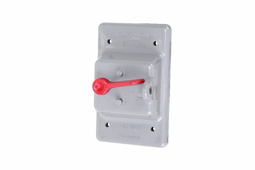 VSC 15/10 PVC WP SING. GANG COV. TOGGLE SWITCH KRALOY