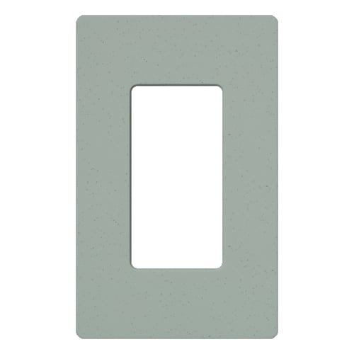 Claro Wallplate, Satin Finish, Single-gang in bluestone
