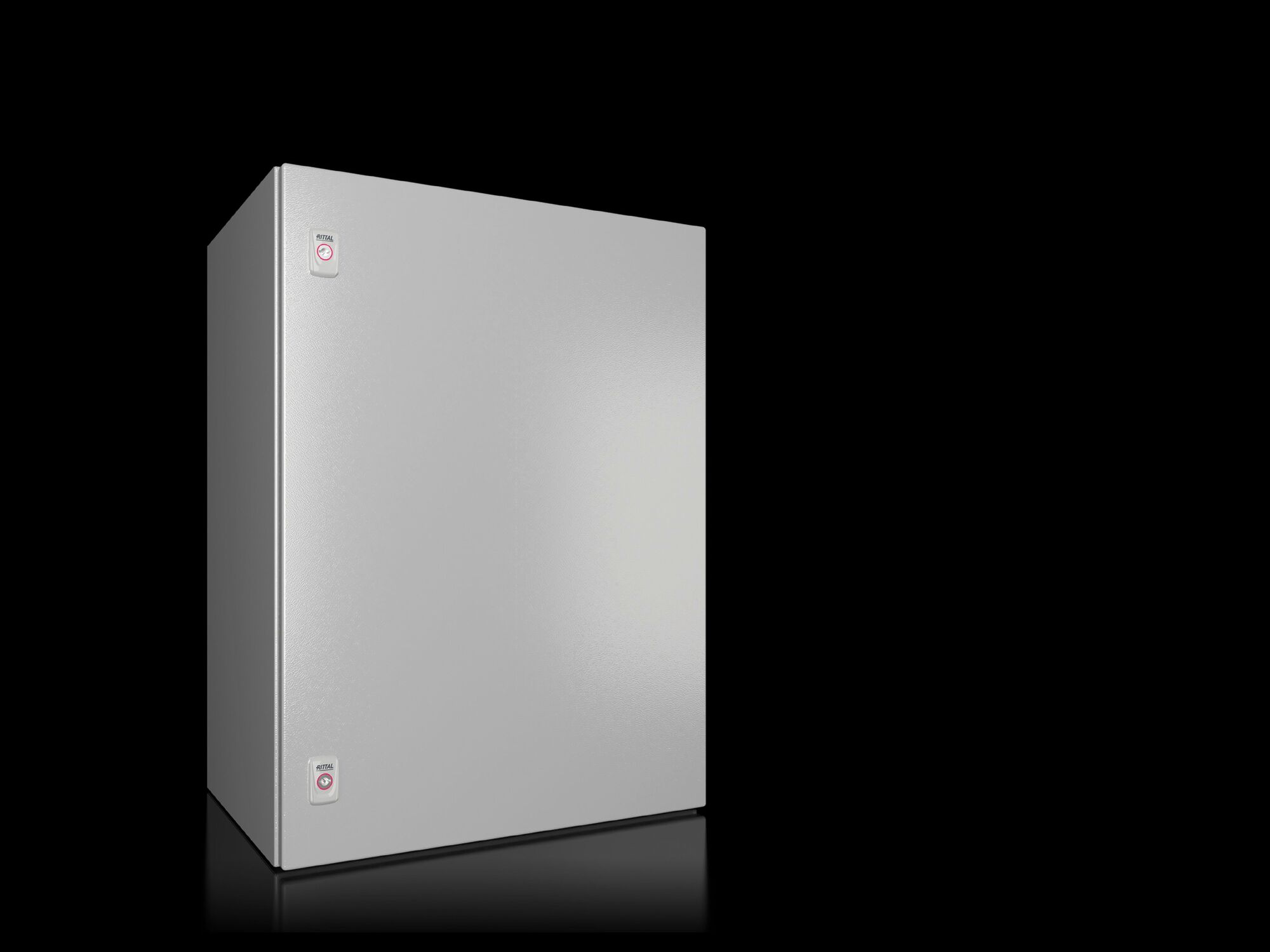 AX Compact enclosure, WHD: 600x800x400 mm, carbon steel, with mounting plate, single-door, with two cam locks