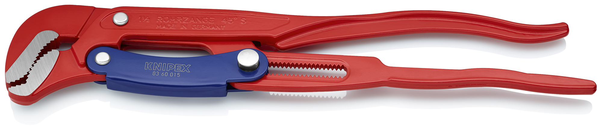 Rapid Adjustment Swedish Pipe Wrench-S-Type, 16 1/2 in., Bare Handles