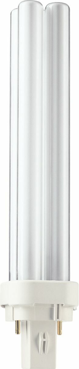 High Color Rendering, High Efficacy, Long Life Lamps Philips Linear Compact Fluorescent Lamps offer designers, specifiers and end-users new levels of efficiencies and versatility in sizes,configurations and application possibilities. With so many elegant fixtures available to complement their small size, high light output and advanced technology, Philips Energy Advantage lamps are fast becoming the preferred choice when maximum effciency and sleek design solutions are required. Enhanced performance - 80% light output between 55 and 127 F*;Sustainable lighting solution.;Compact quad tube design;* 80% light output in a base-up position