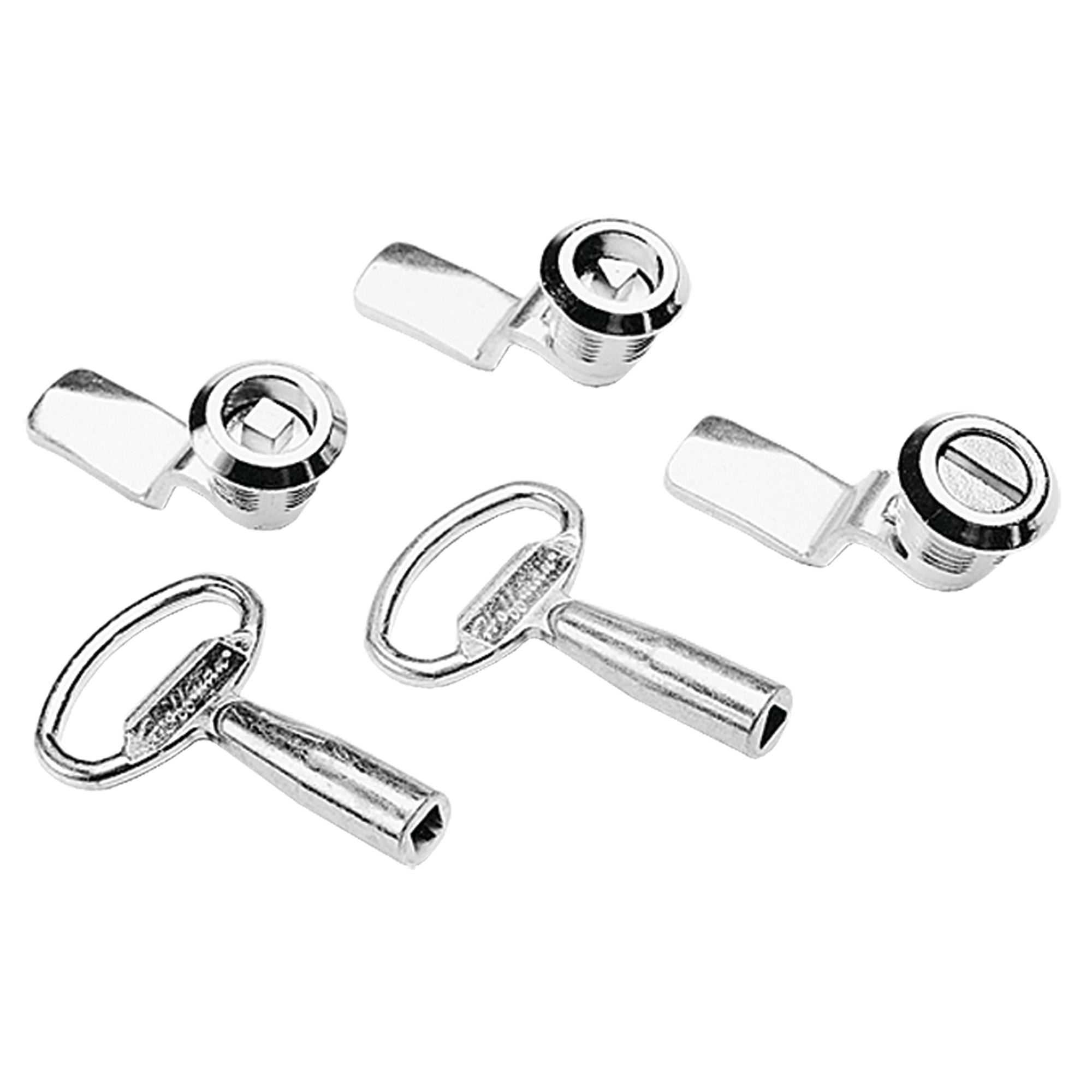Latch Kit Type 4/12 Enclosure with Clamps, Slotted insert, Plated, Steel