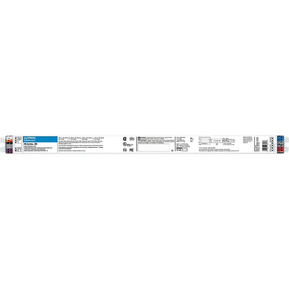 Hi-lume 3D 1 percent 3-Wire and EcoSystem Digital Link Controlled T5 HO Linear, 1 lamp, 54W