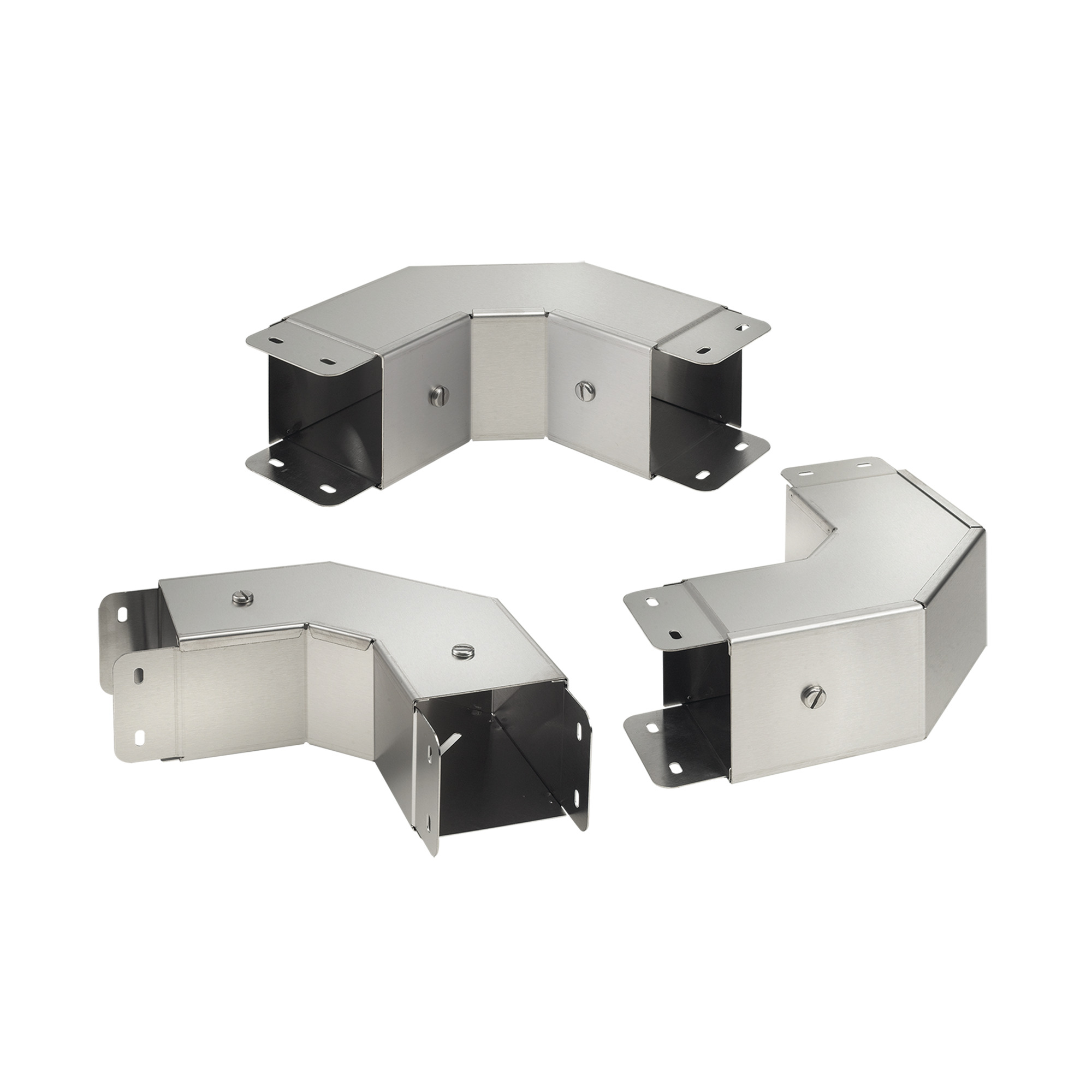 90-Degree Elbow CleanTray Outside Cover, 6.00x6.00, Brushed, SS304