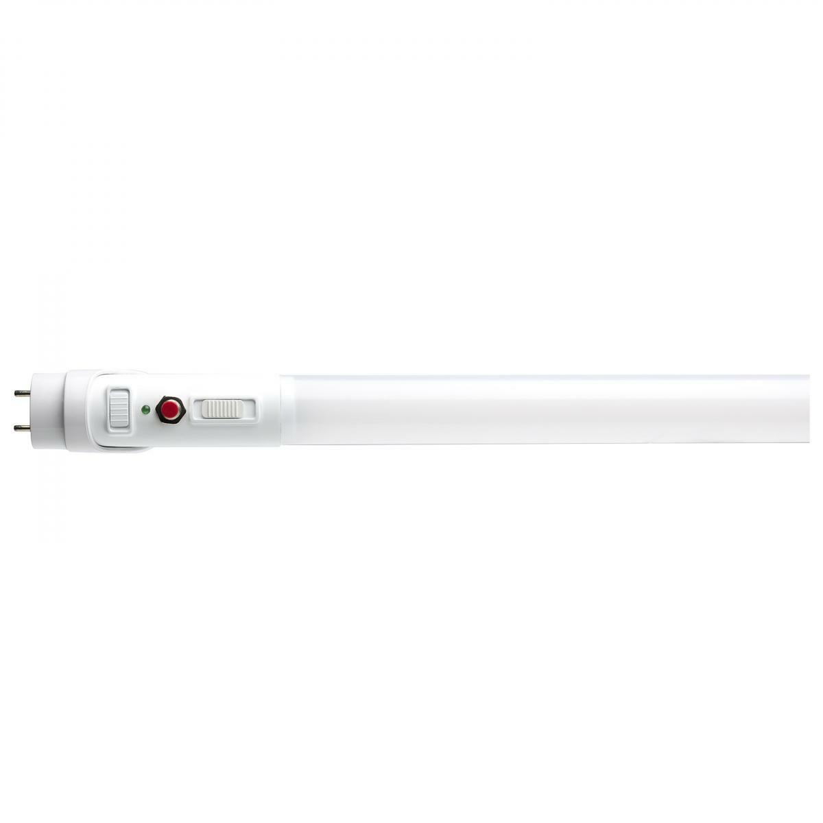 S11730, 15 Watt 48 Inch T8 LED Lamp, 35K/40K/50K CCT Selectable, Ballast Bypass with Battery Backup, G13 Base, 120-277 Volt