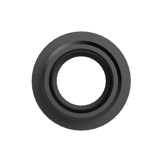 PMAFIX Straight Black Connector with Universal Safety Clip, Material - Polyamide 6, Thread Type - Metric, Thread Size -M20x1.5, Conduit Size NW - 12