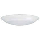 7-Inch LED Disk Light - 3000K - 6-Unit Contractor Pack - White Finish