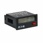 Eaton Electronic Timer, Minutes/seconds, 8 digit, 10-260V, 24 x 48 mm, 1/32 DIN rail, LCD, Battery powered